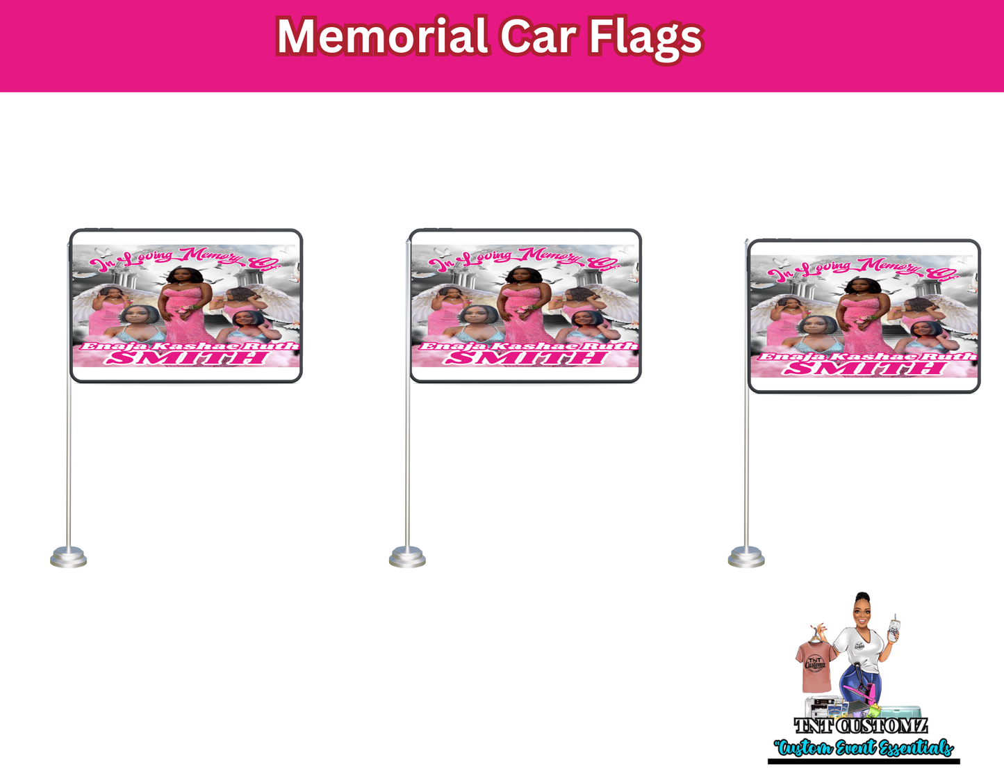 Memorial Car Flags