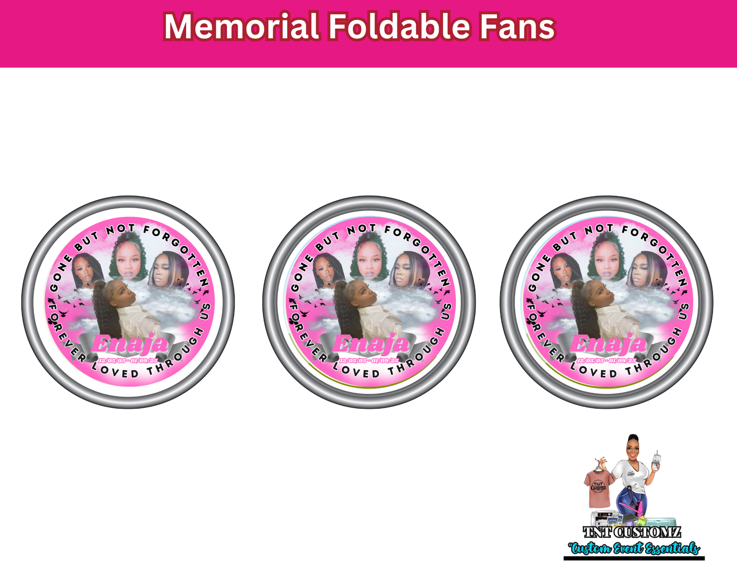 Memorial Foldable Fans